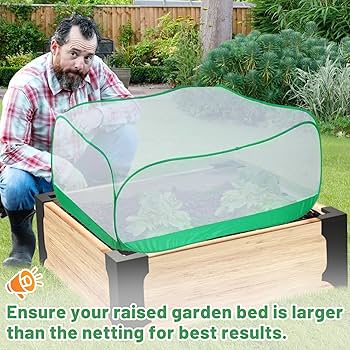 Amazon.com : Upgraded Garden Netting - 3.3 × 3.3 × 1.65 FT